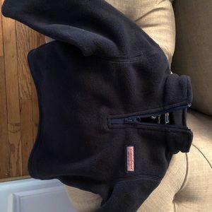 NWT vv shep fleece boys navy 1/4 zip